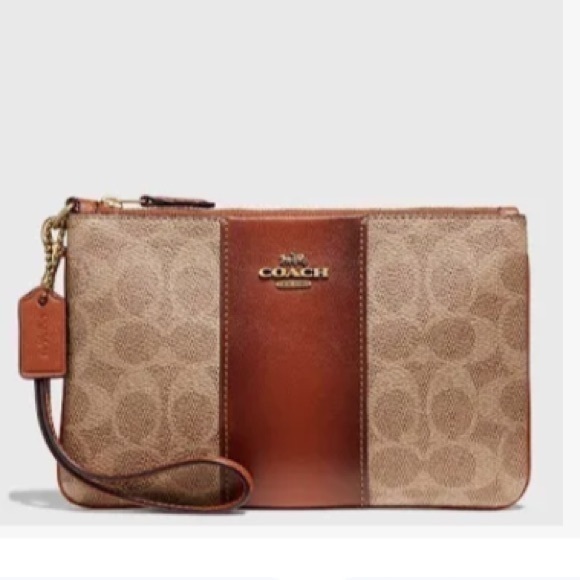 Coach 32445 colorblock and signature wristlet - Picture 1 of 10